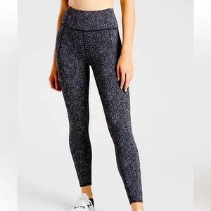 Athleta Lightning Static 7/8 Tight Leggings Speckled
